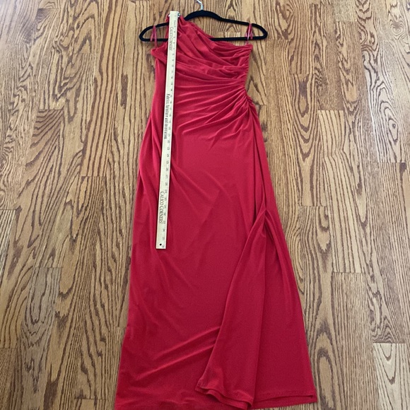 Lauren Ralph Lauren evening dress. Pullover style. Classic Roasted Pepper Red 4 - Picture 10 of 13